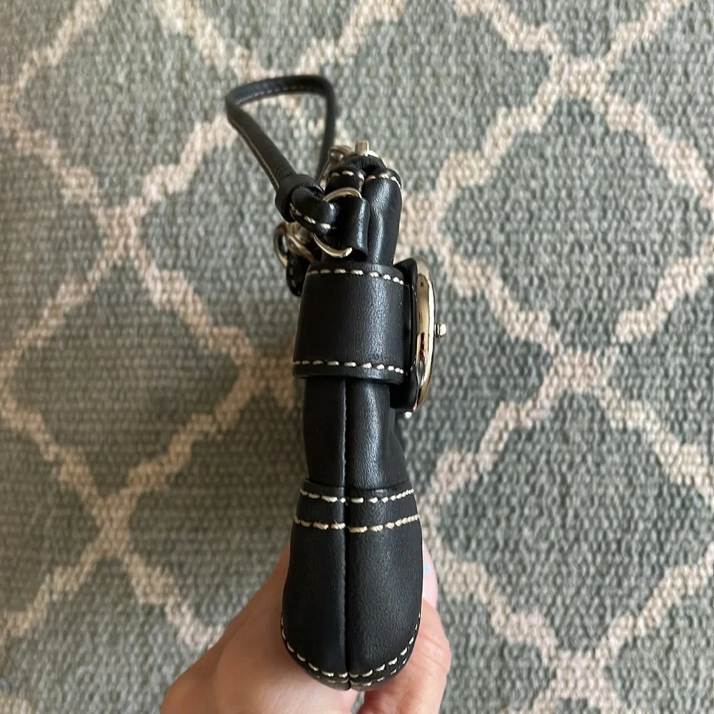 COACH Black Leather Wristlet - Picture 10 of 10